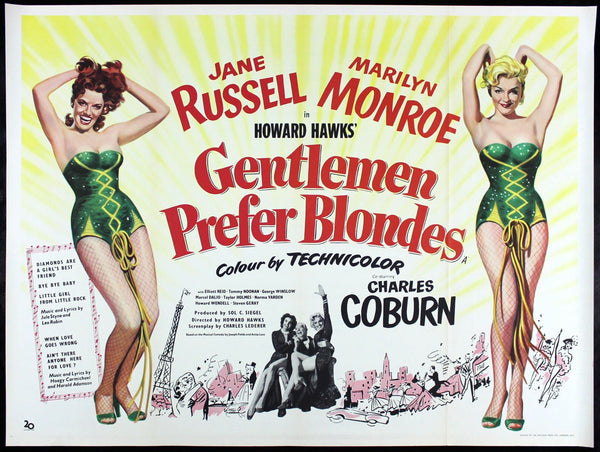 Original Gentlemen Prefer Blondes movie poster