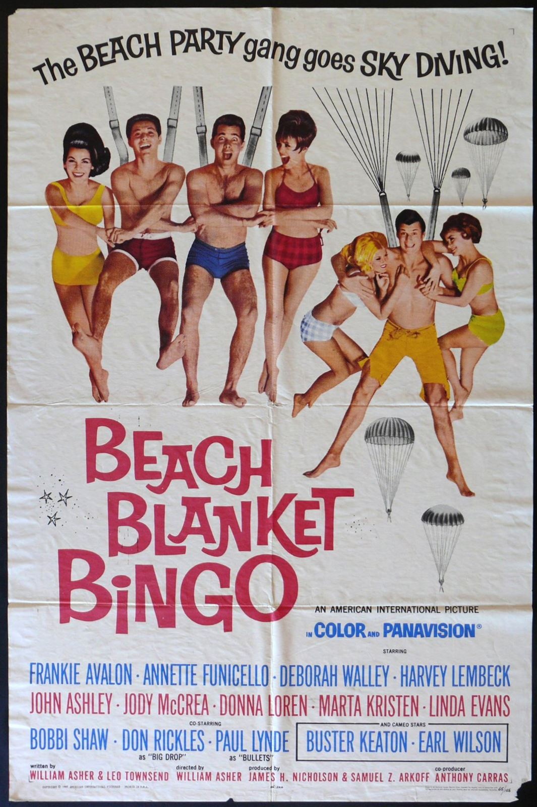 Original Beach Blanket Bingo movie poster