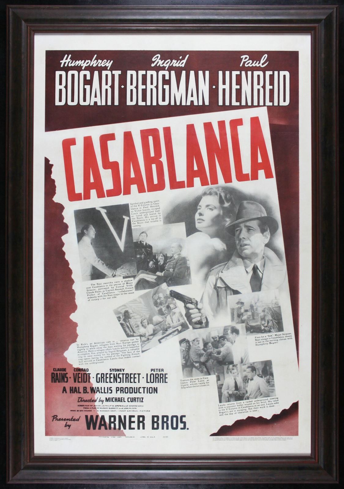Original Casablanca movie poster