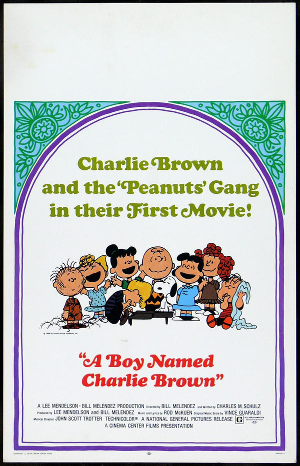 Original A Boy Named Charlie Brown movie poster