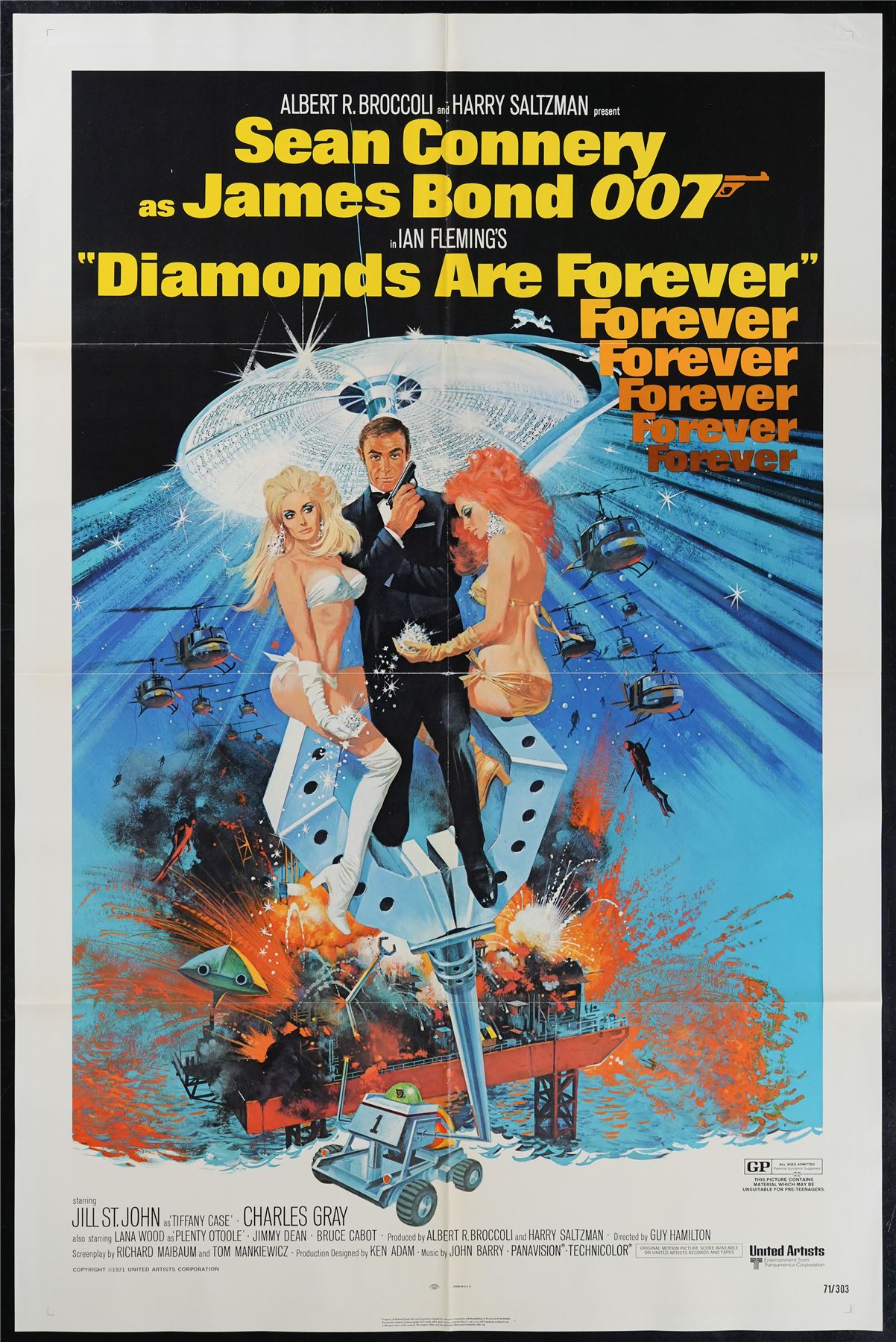 Original Diamonds Are Forever movie poster