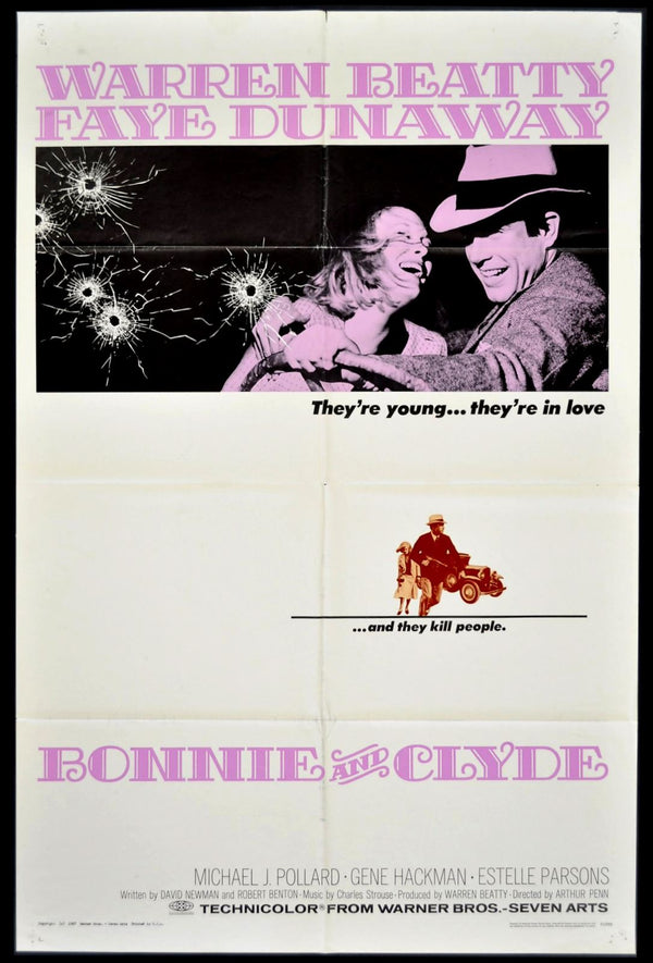 Original Bonnie and Clyde movie poster