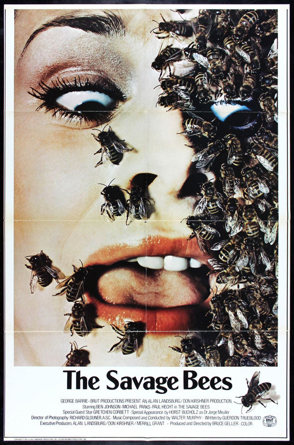Original The Savage Bees movie poster