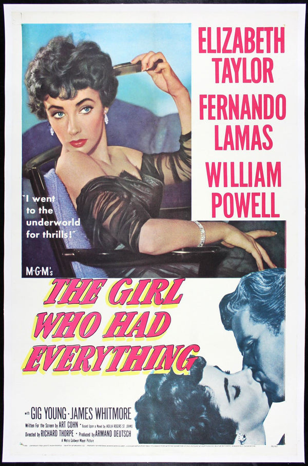 Original The Girl Who Had Everything movie poster
