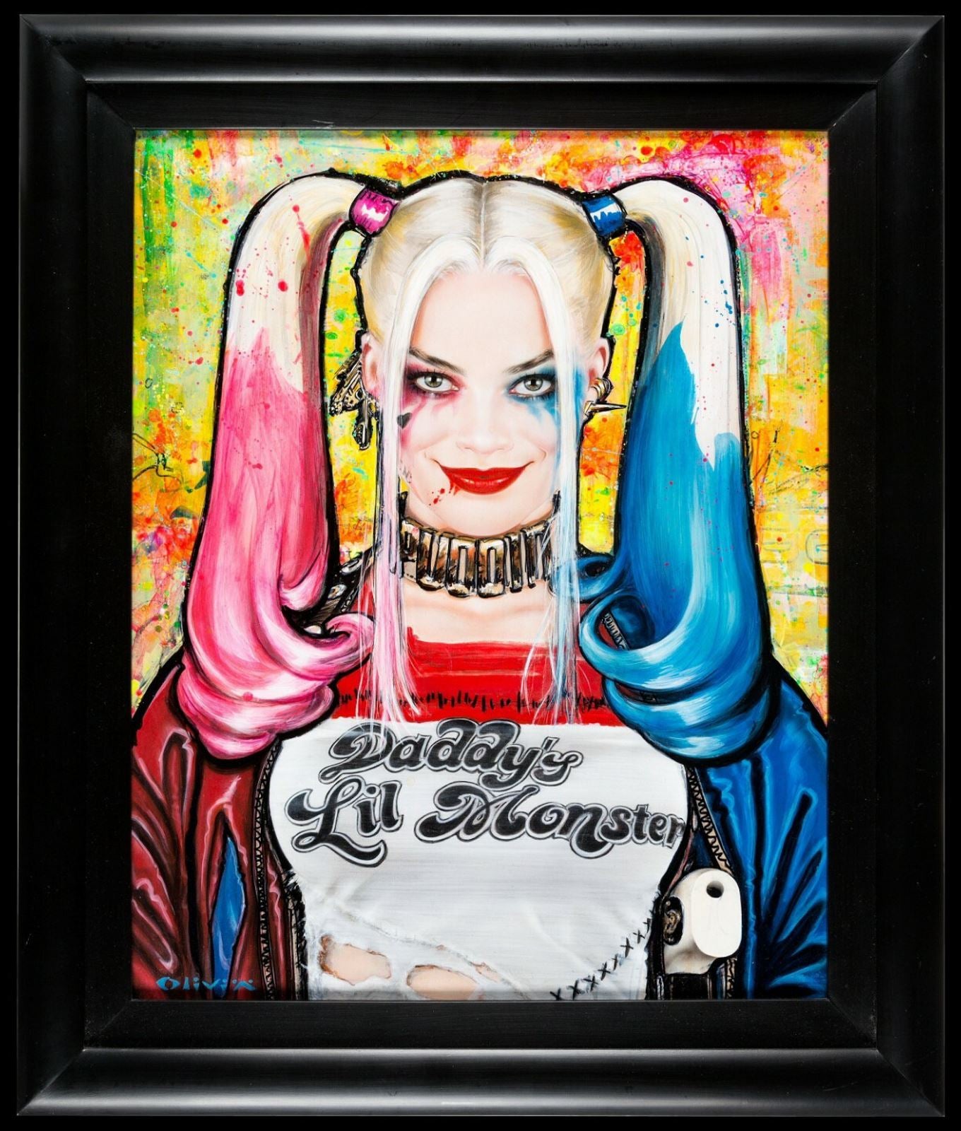Original Olivia De Berardinis Harley Quinn Original Painting movie poster