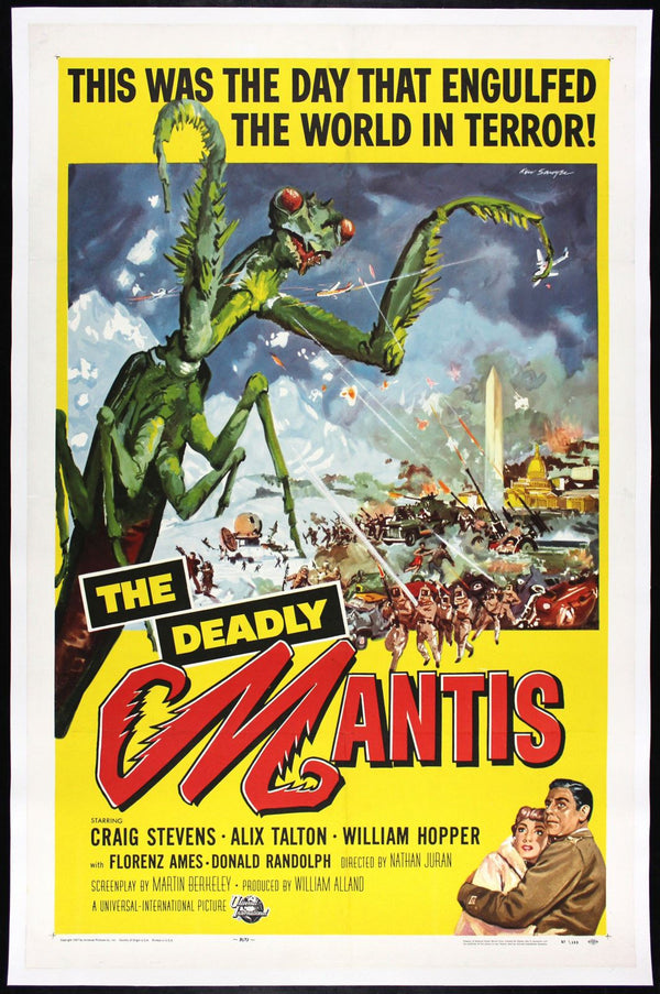 Original Deadly Mantis movie poster