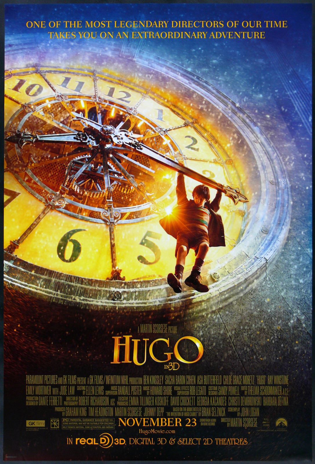 Original Hugo movie poster