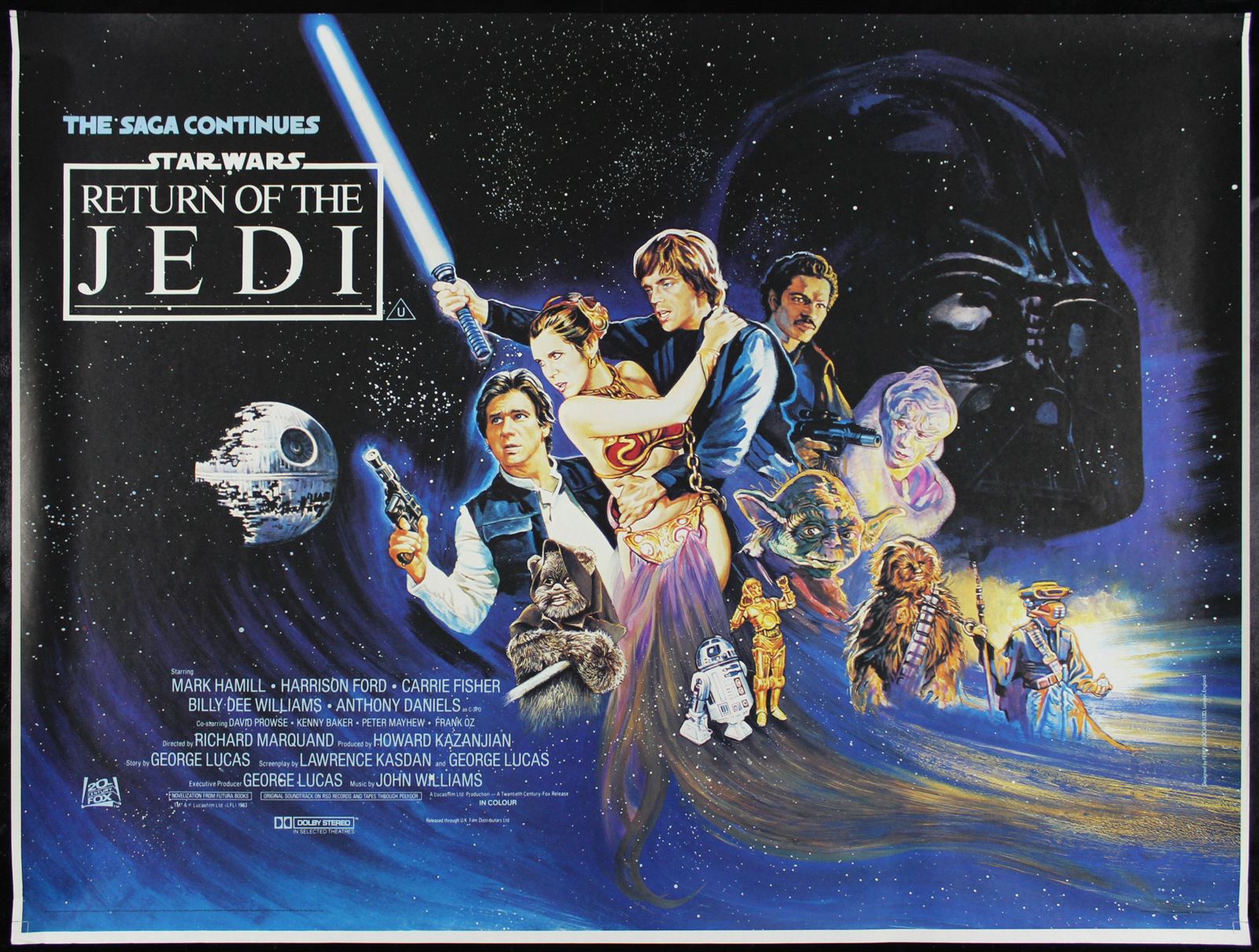 Original Return of the Jedi movie poster