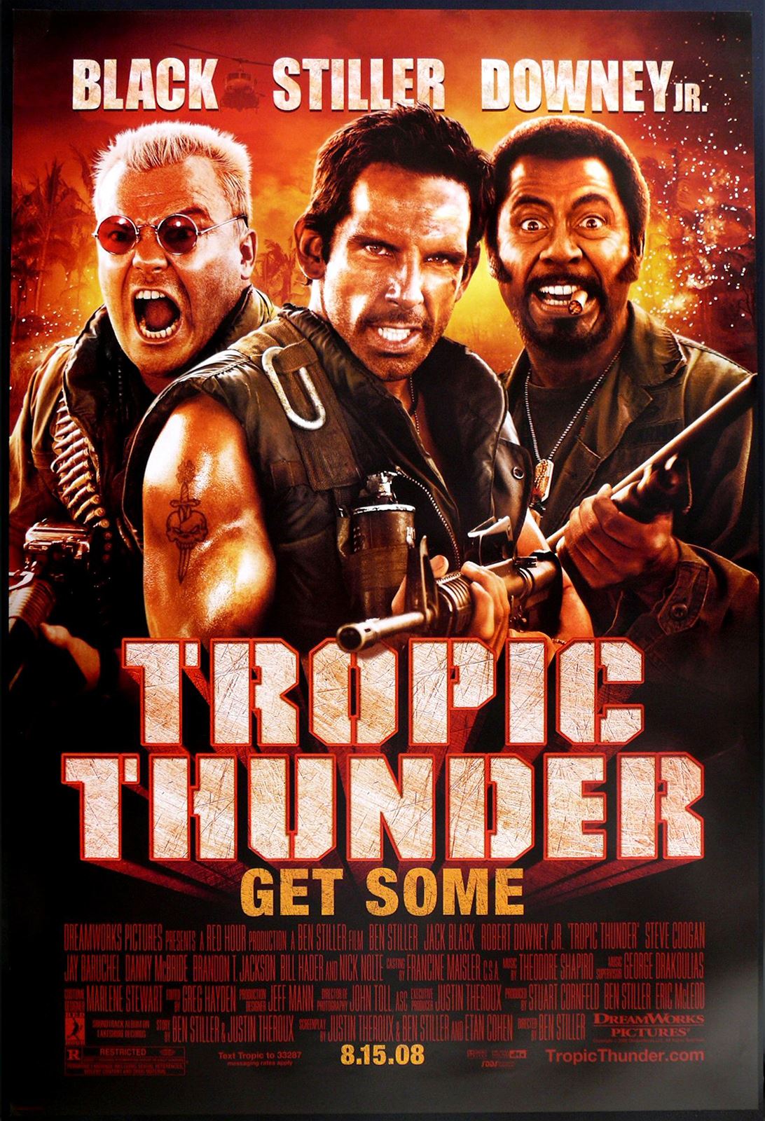 Original Tropic Thunder movie poster