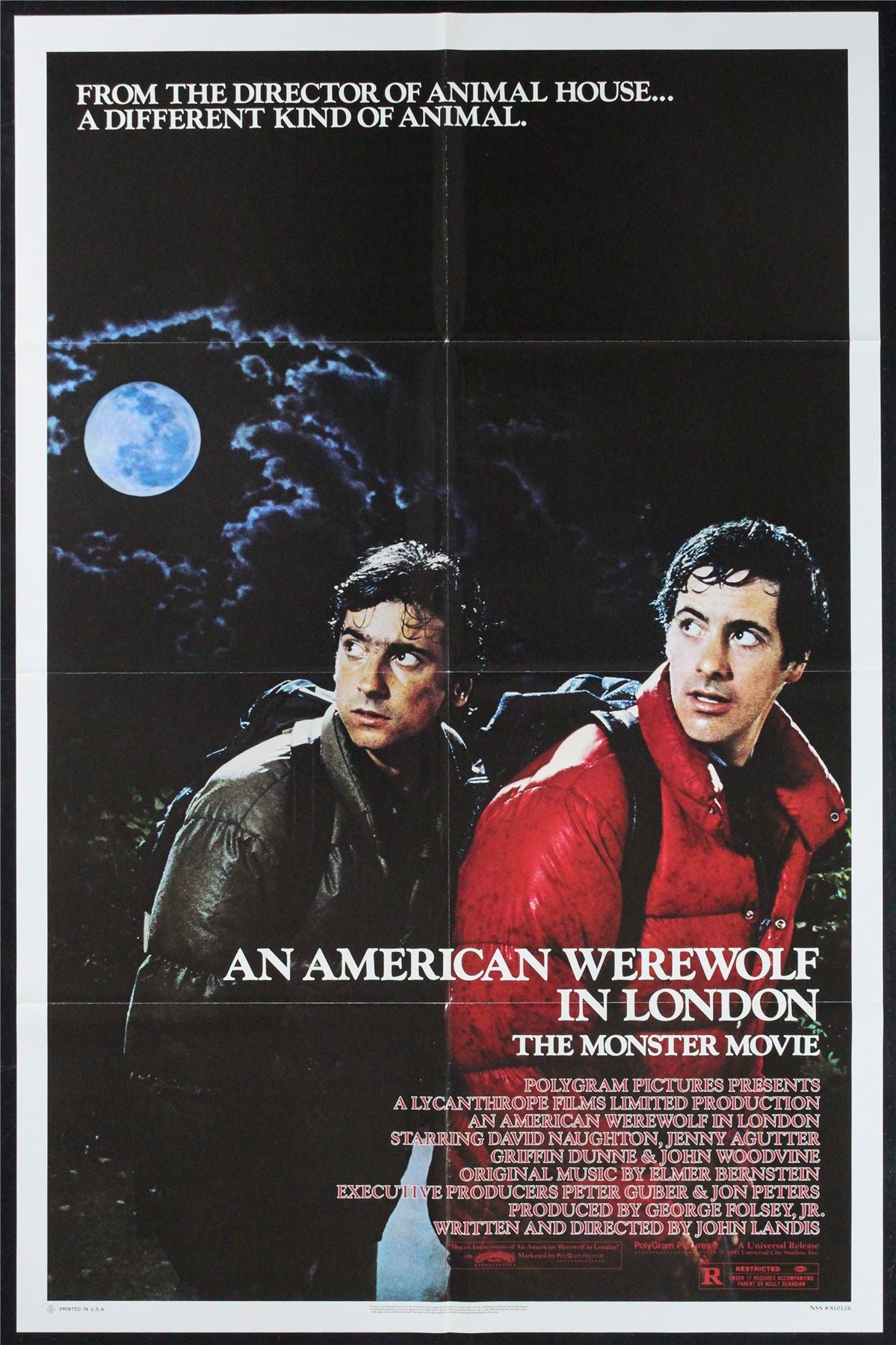 Original An American Werewolf in London movie poster