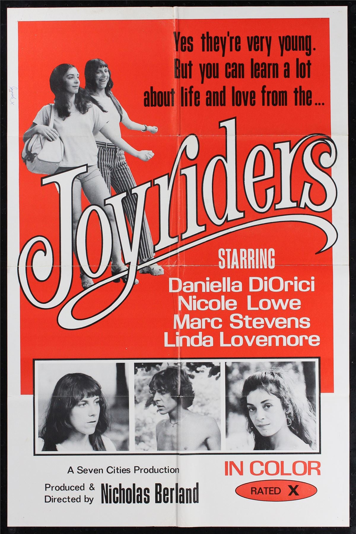 Original Joyriders movie poster