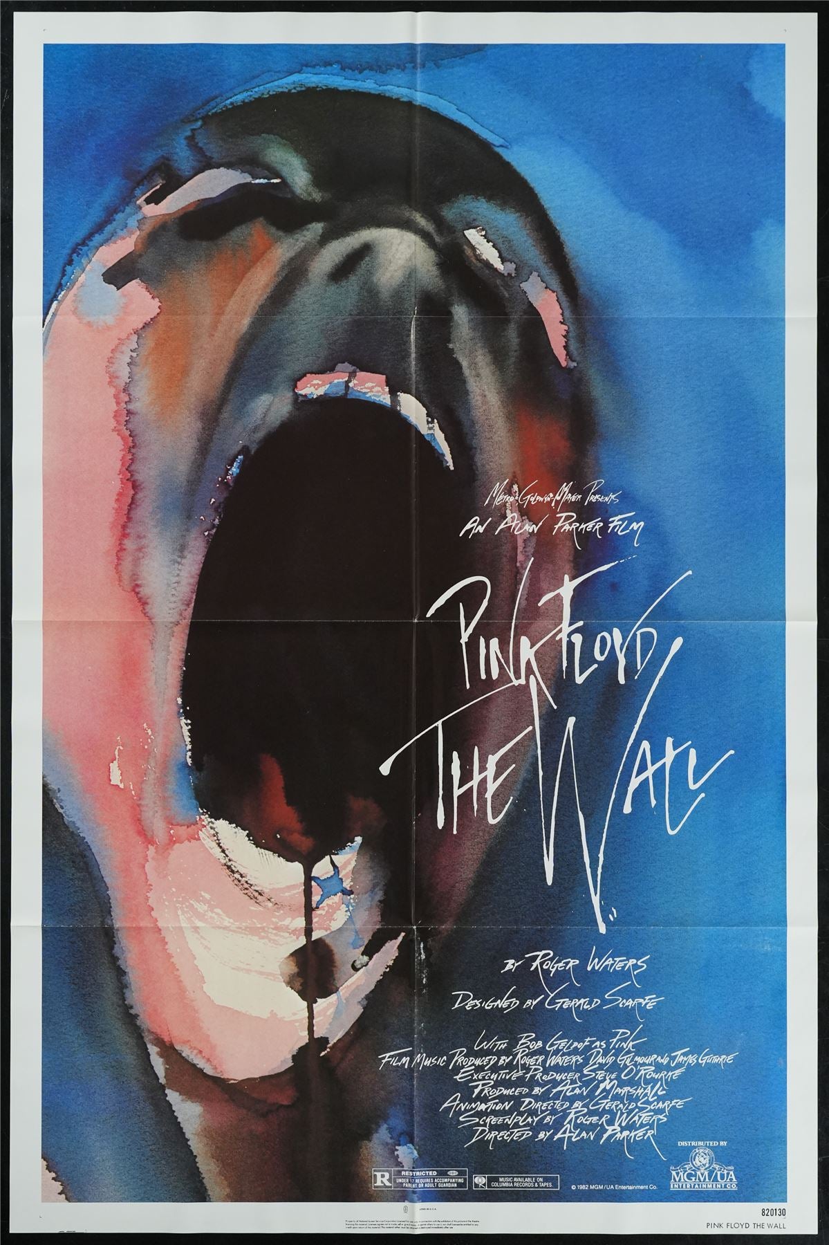 Original Pink Floyd The Wall movie poster