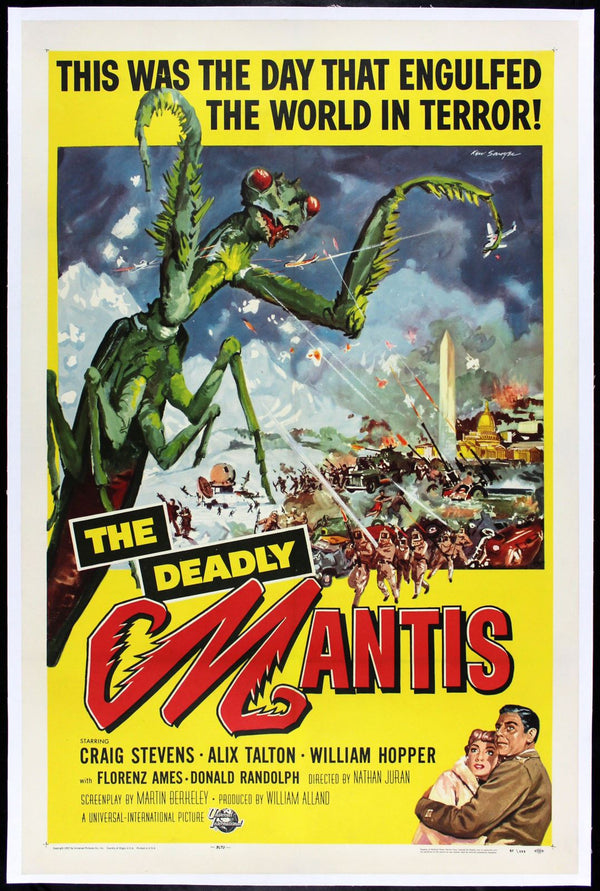 Original The Deadly Mantis movie poster