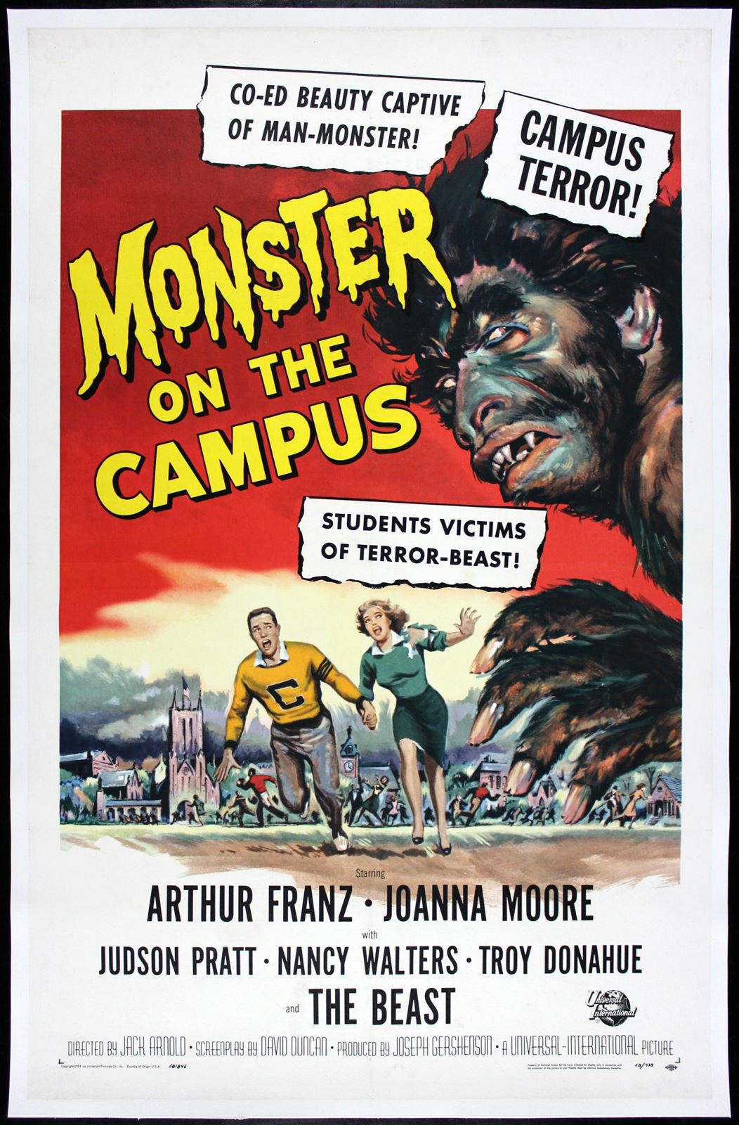 Original Monster on the Campus movie poster
