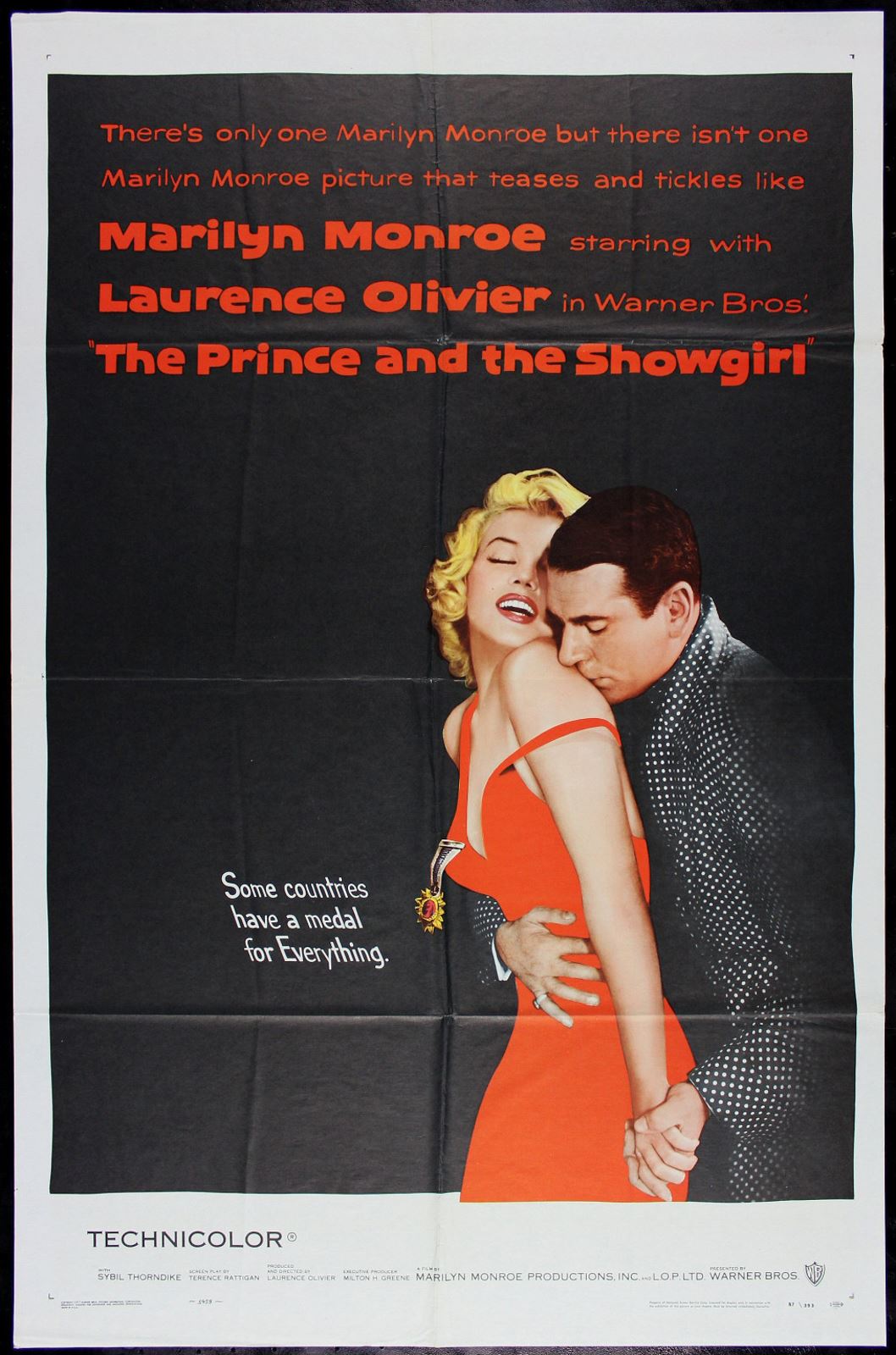 Original The Prince and the Showgirl movie poster