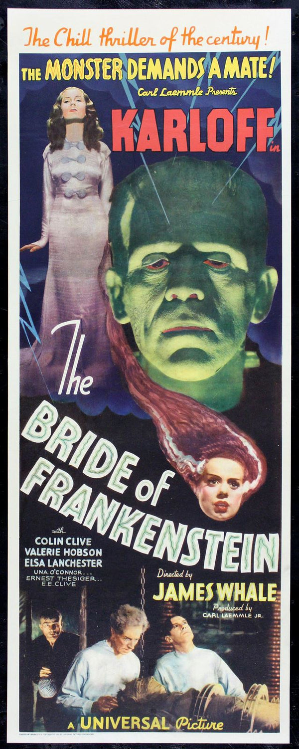 Original Bride of Frankenstein movie poster