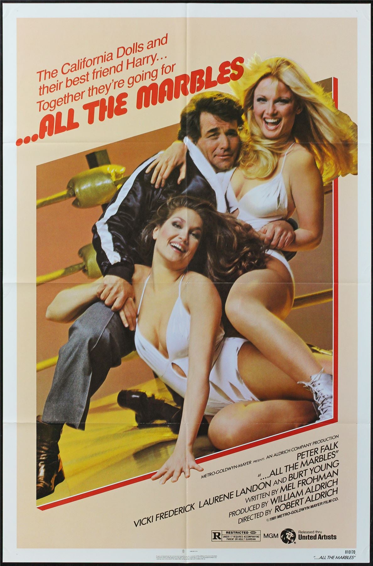 Original All the Marbles movie poster