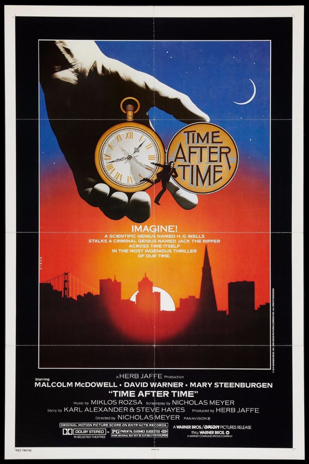 Original Time After Time movie poster