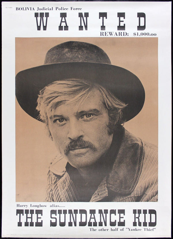 Original Butch Cassidy and the Sundance Kid movie poster