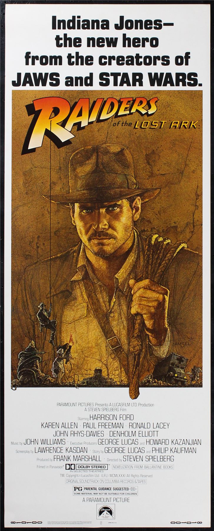 Original Raiders of the Lost Ark movie poster