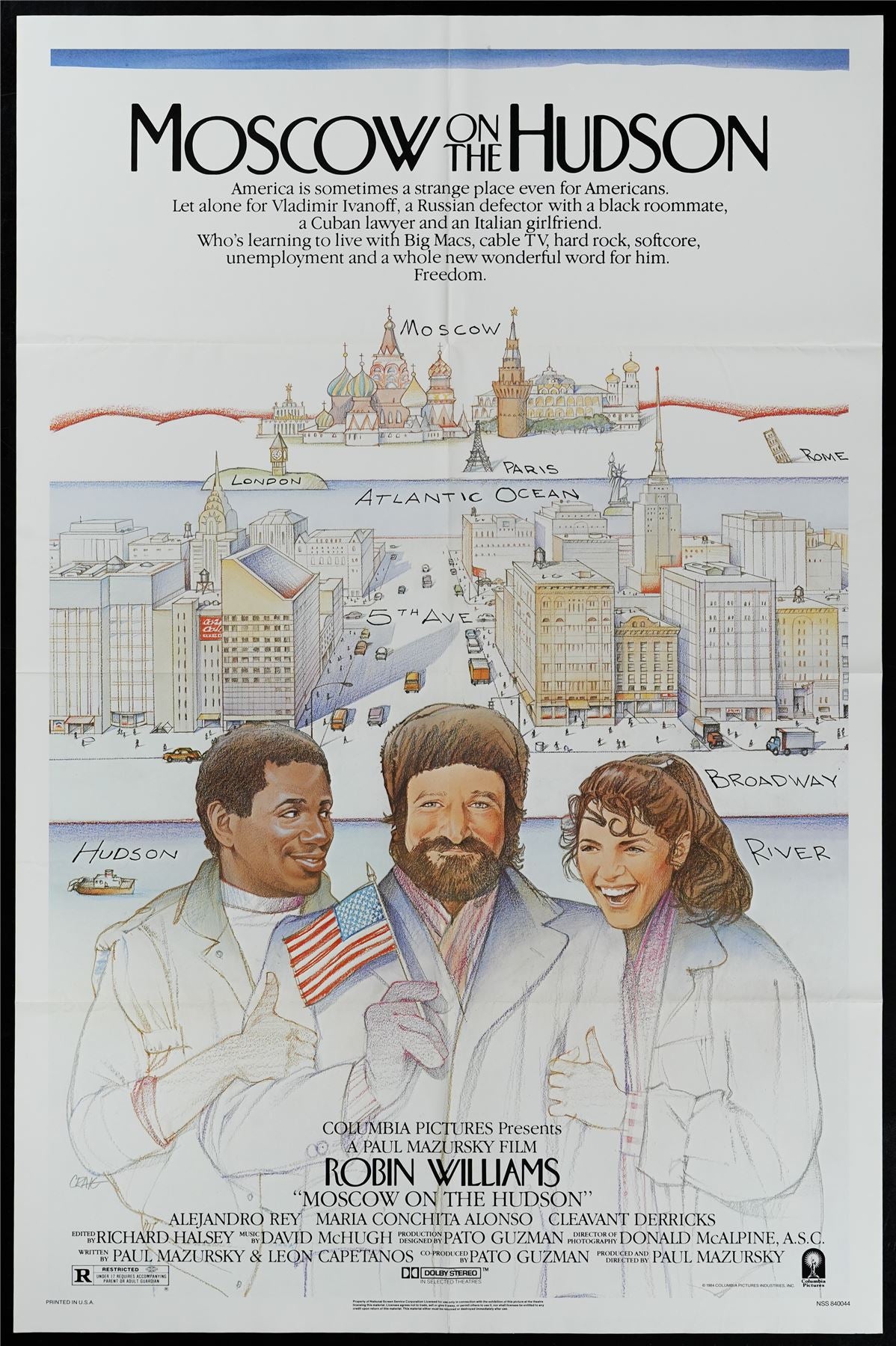 Original Moscow on the Hudson movie poster