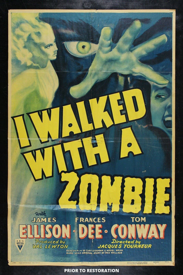 Original I Walked with a Zombie movie poster