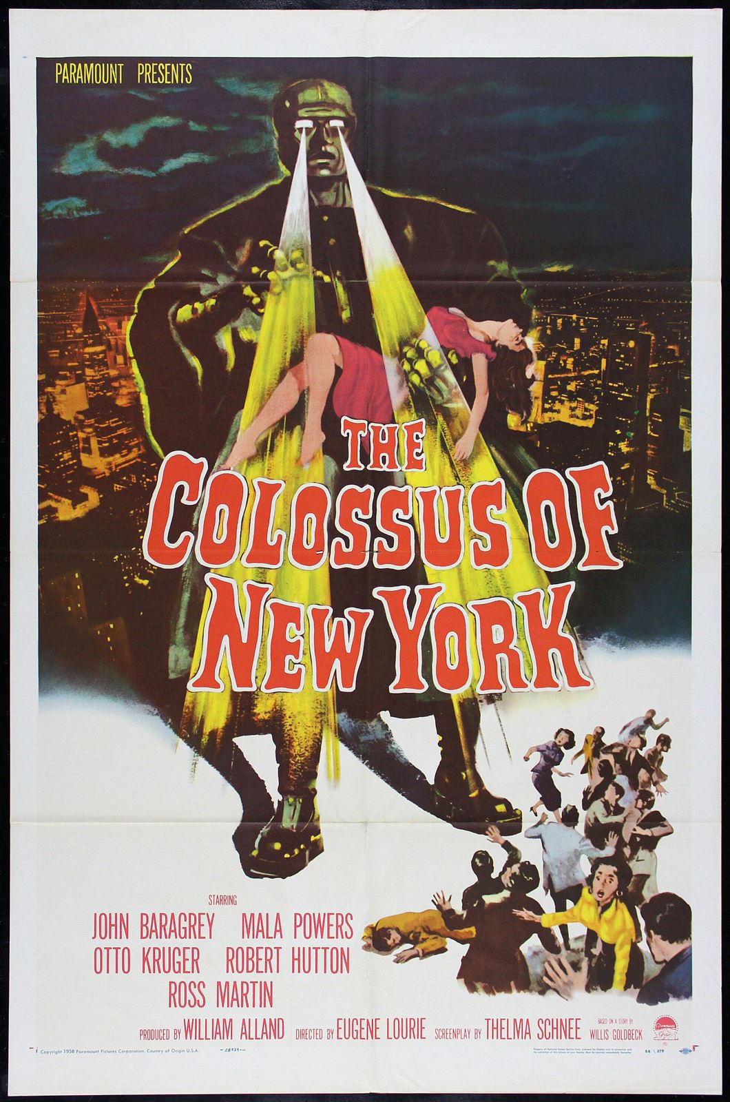 Original Colossus of New York movie poster