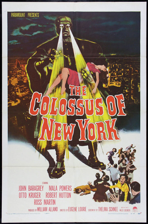 Original Colossus of New York movie poster