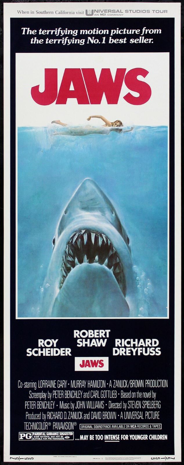 Original Jaws movie poster