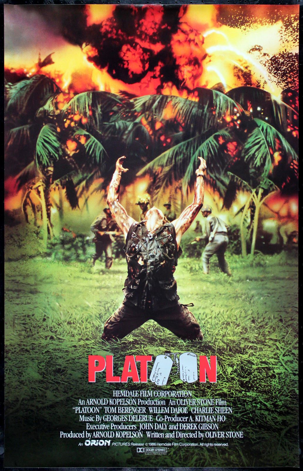 Original Platoon movie poster