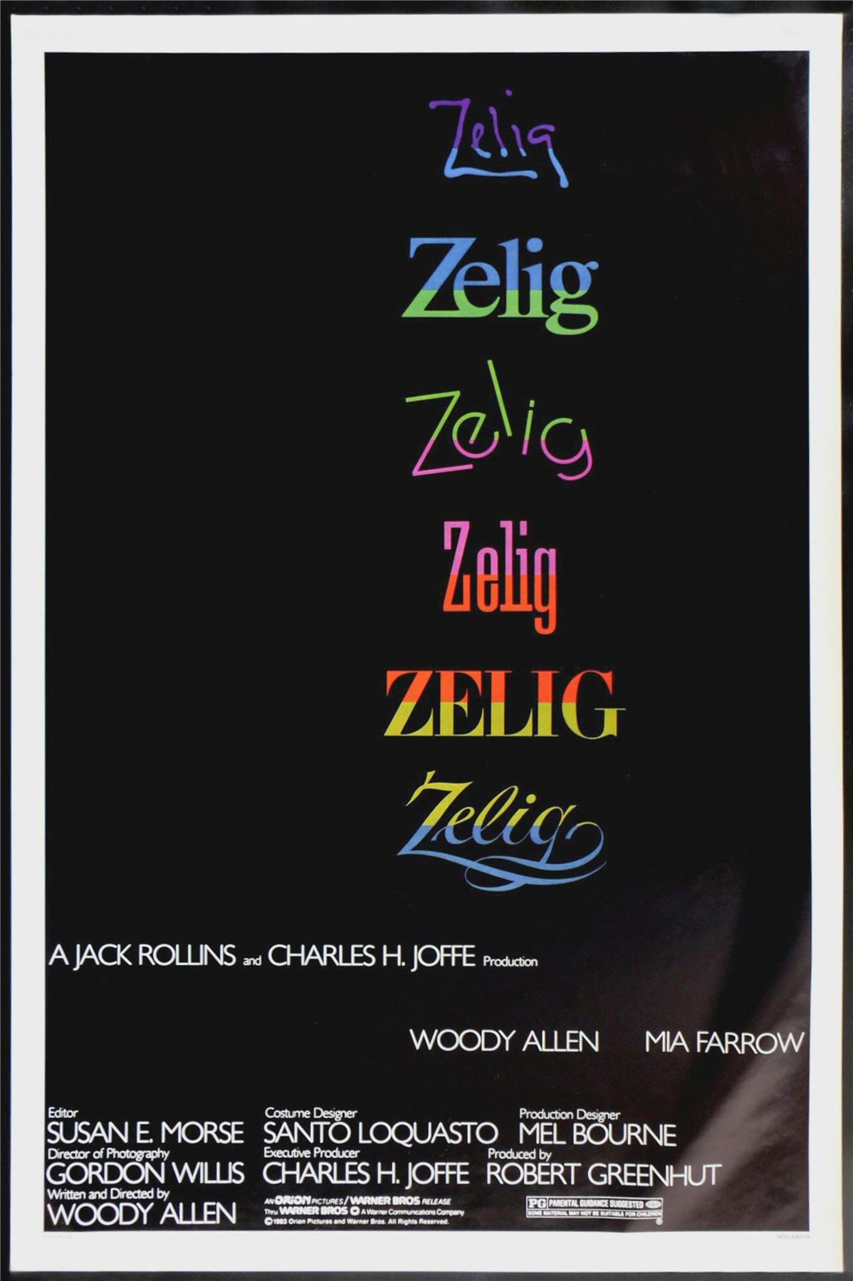 Original Zelig movie poster