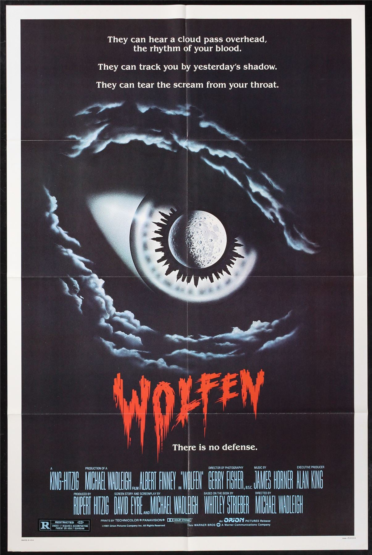 Original Wolfen movie poster