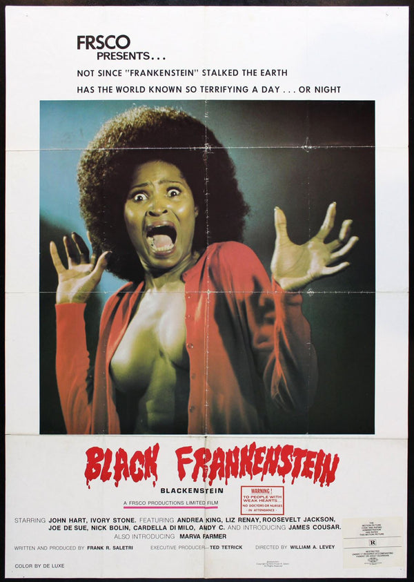 Original Black Frankenstein movie poster