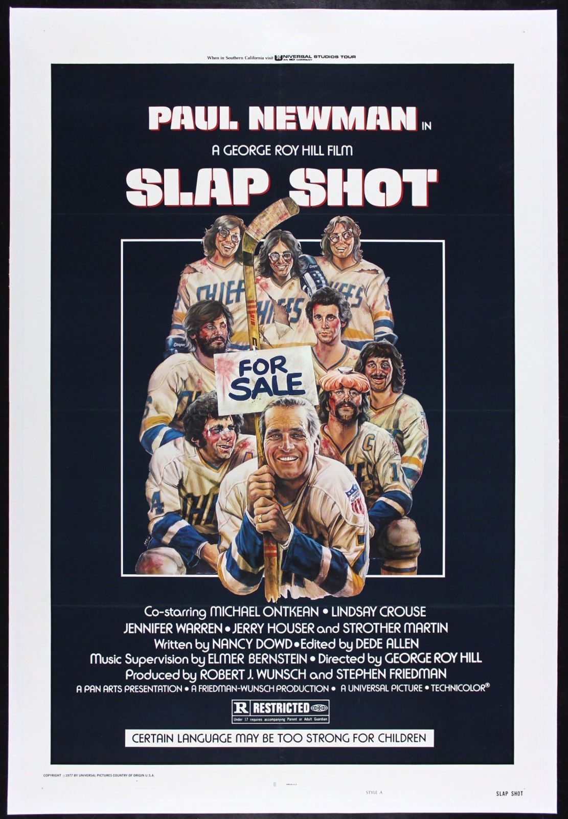 Original Slap Shot movie poster