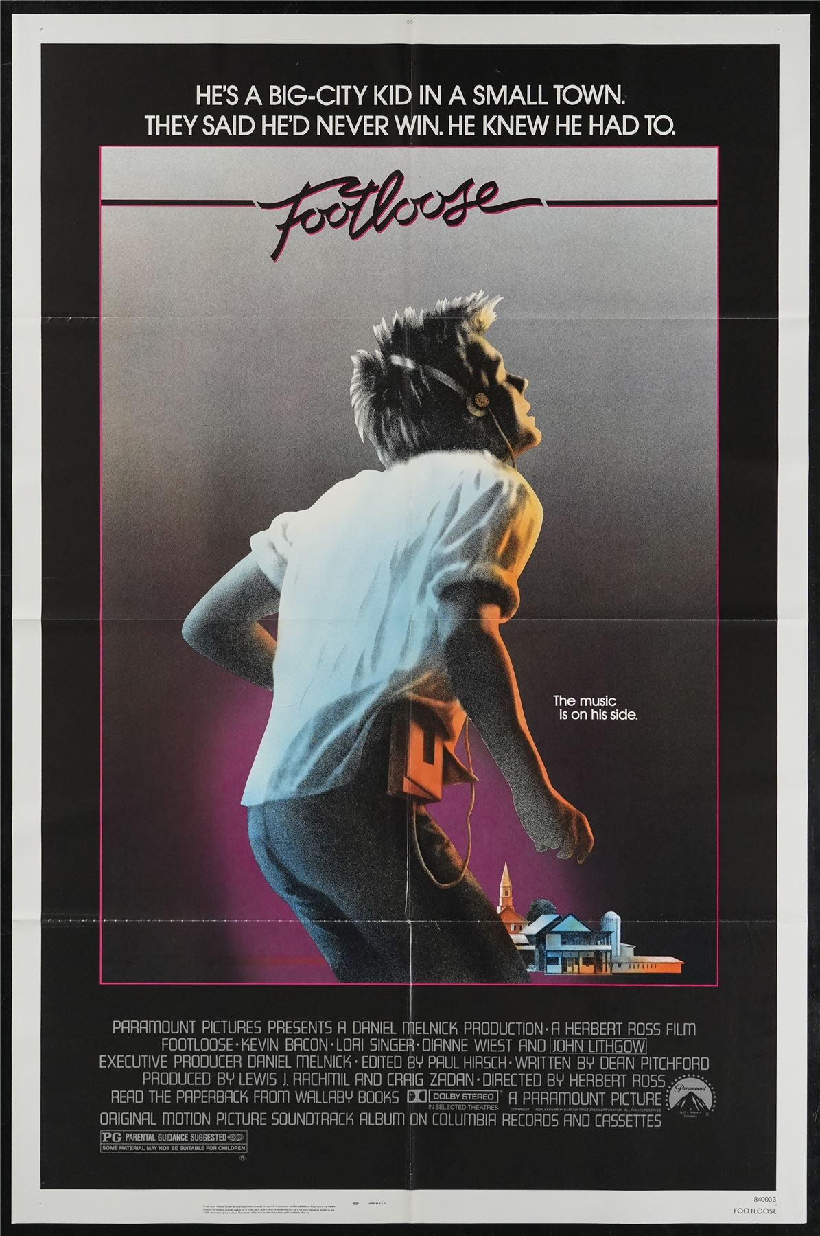 Original Footloose movie poster