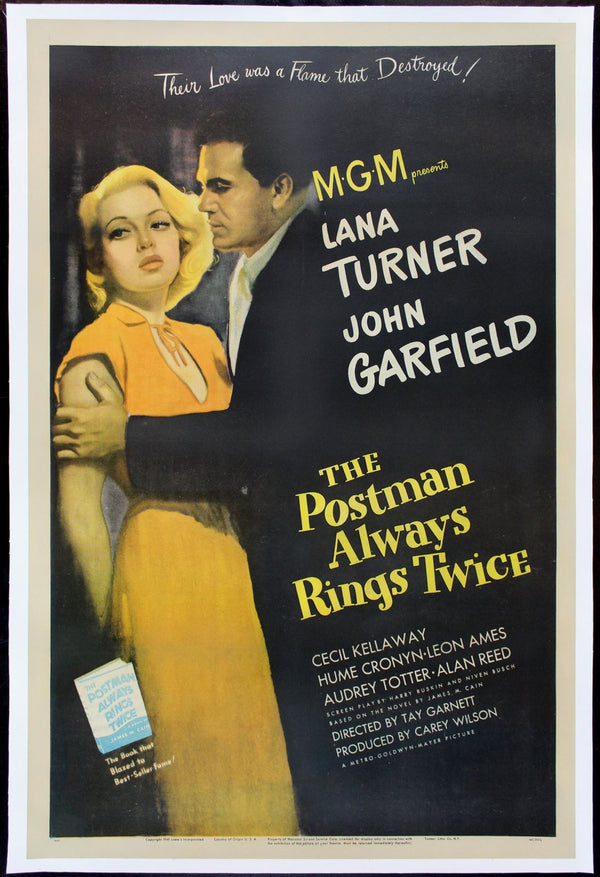Original The Postman Always Rings Twice movie poster