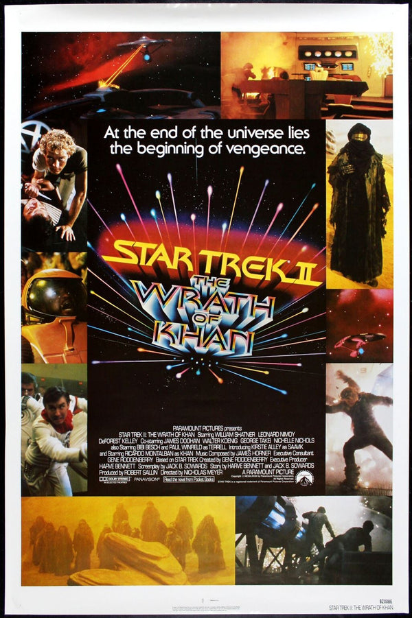 Original Star Trek II: The Wrath of Khan movie poster