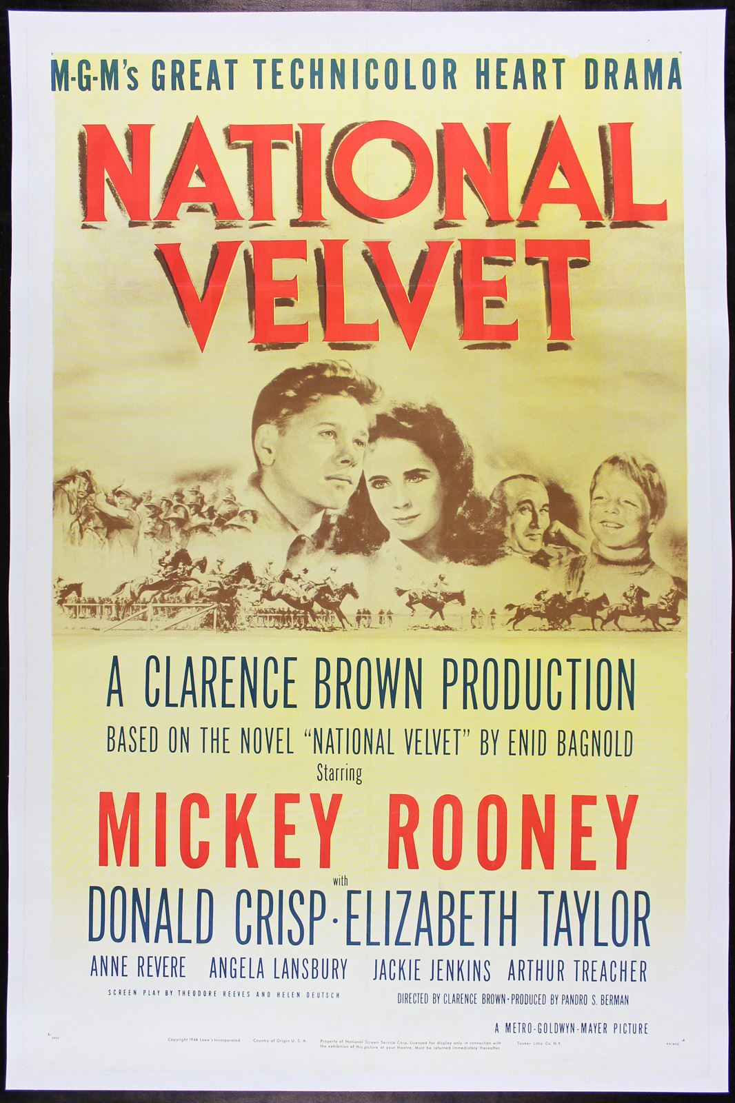 Original National Velvet movie poster