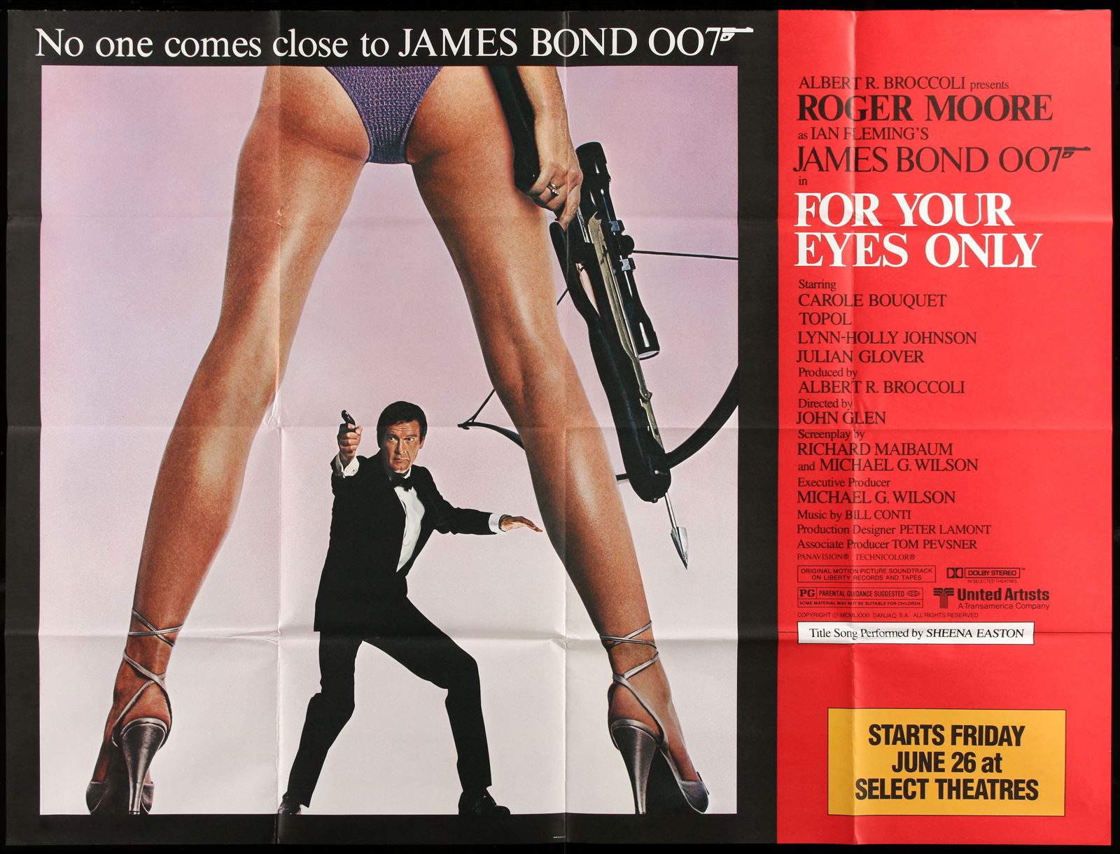 Original For Your Eyes Only movie poster