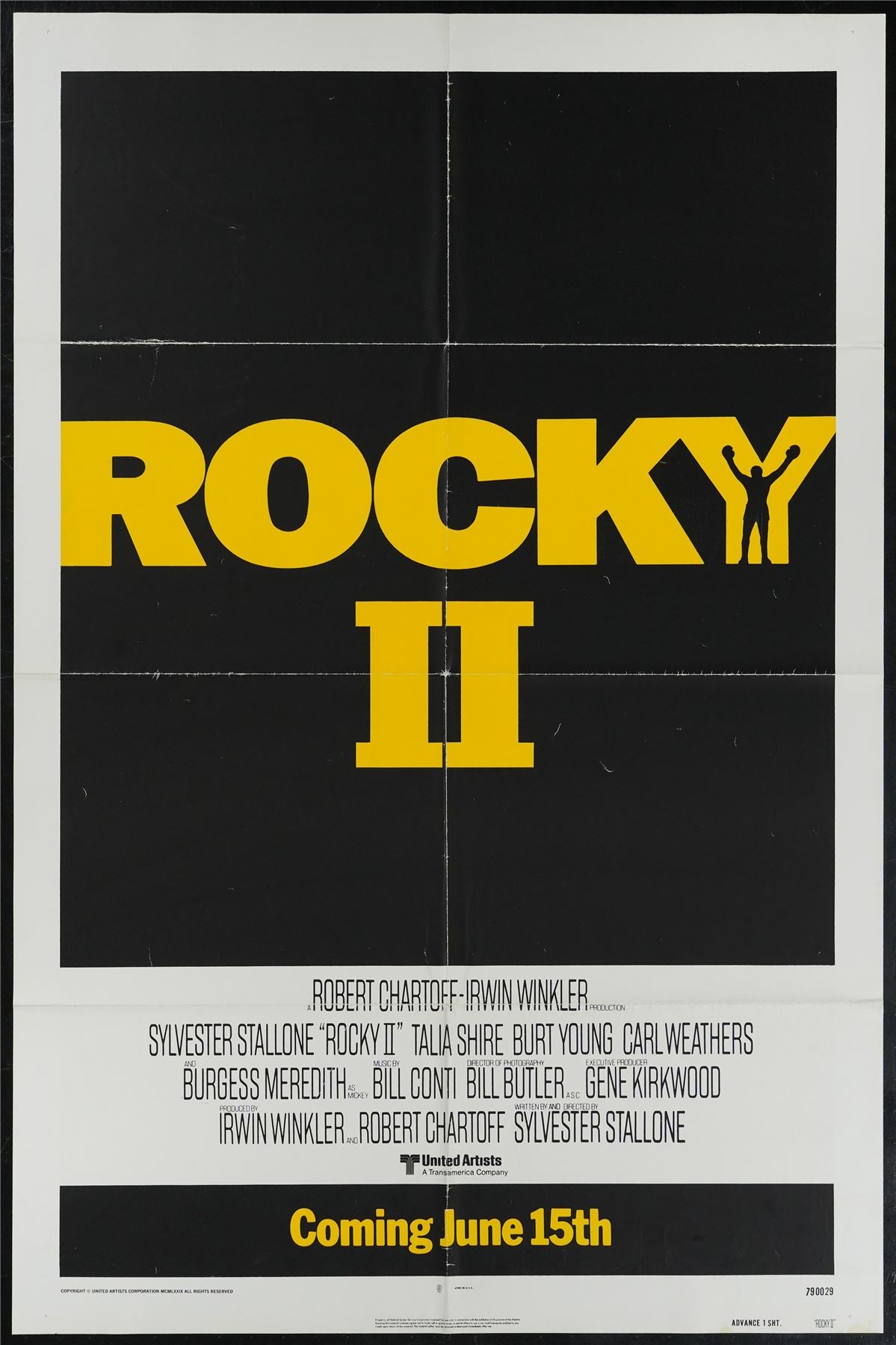 Original Rocky II movie poster