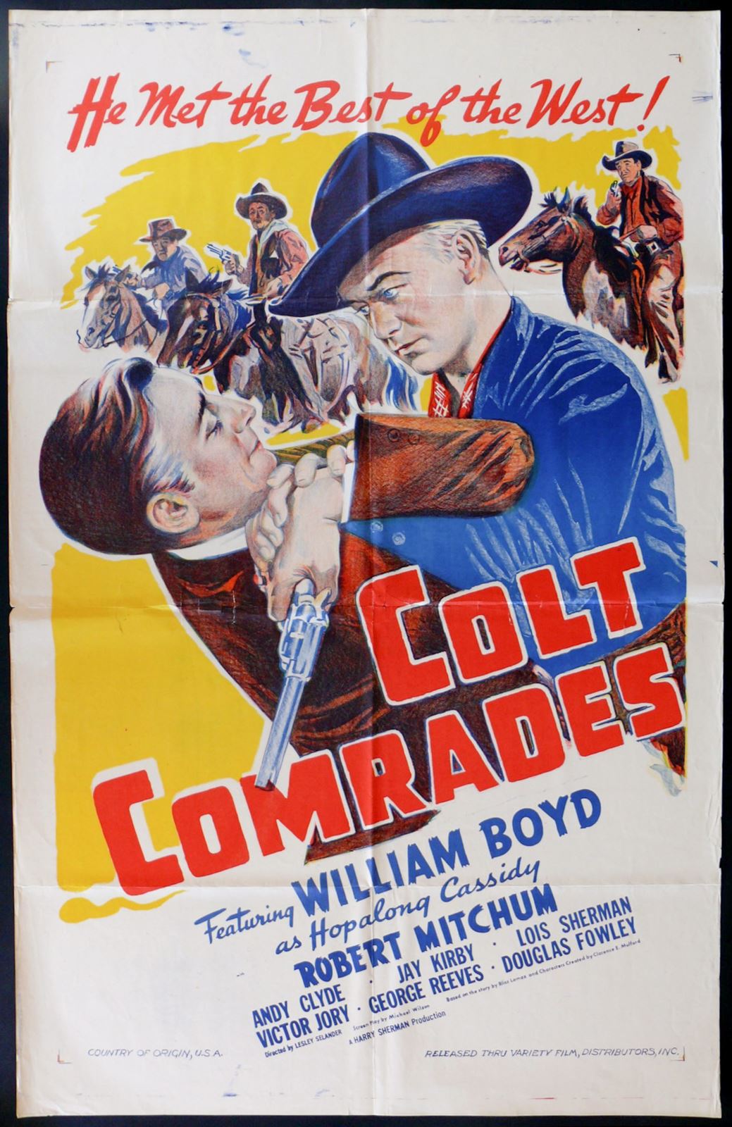 Original Colt Comrades movie poster