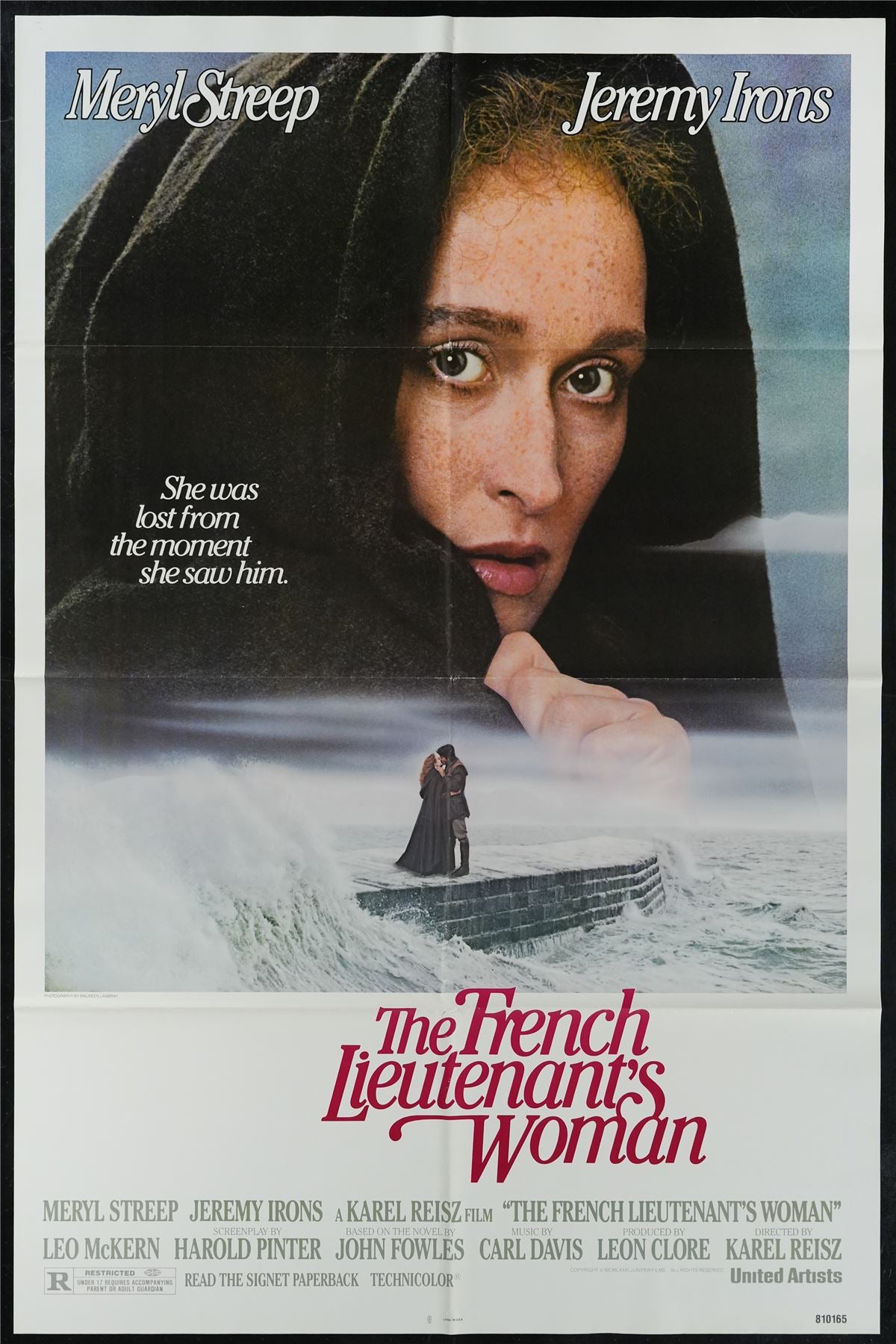 Original The French Lieutenant's Woman movie poster