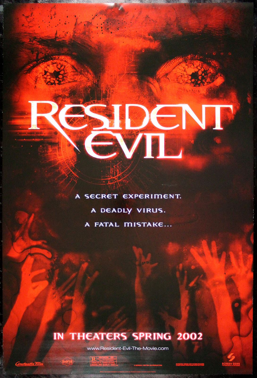 Original Resident Evil movie poster