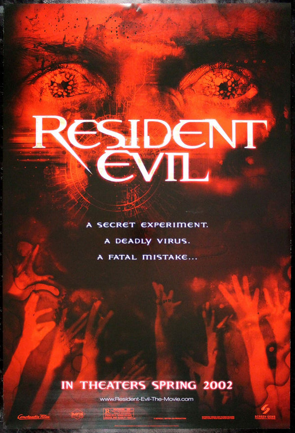 Original Resident Evil movie poster
