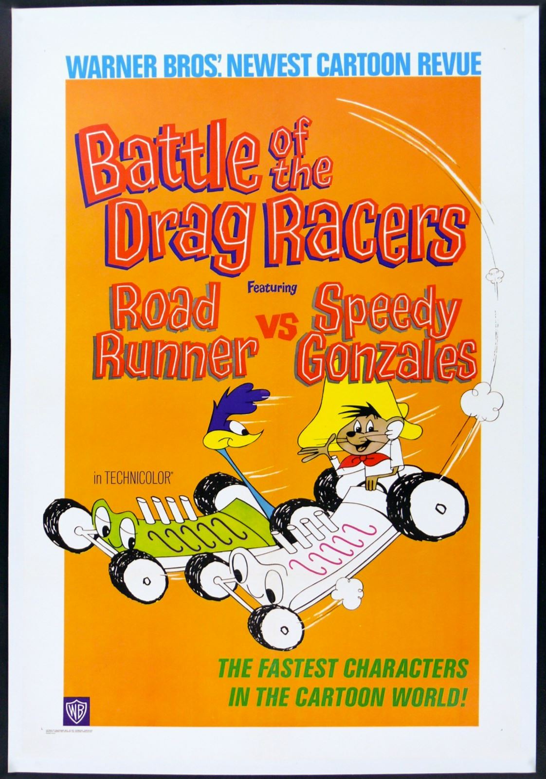 Original Battle of the Drag Racers movie poster