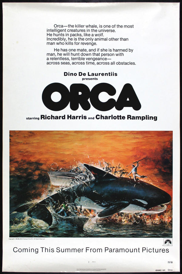 Original Orca movie poster