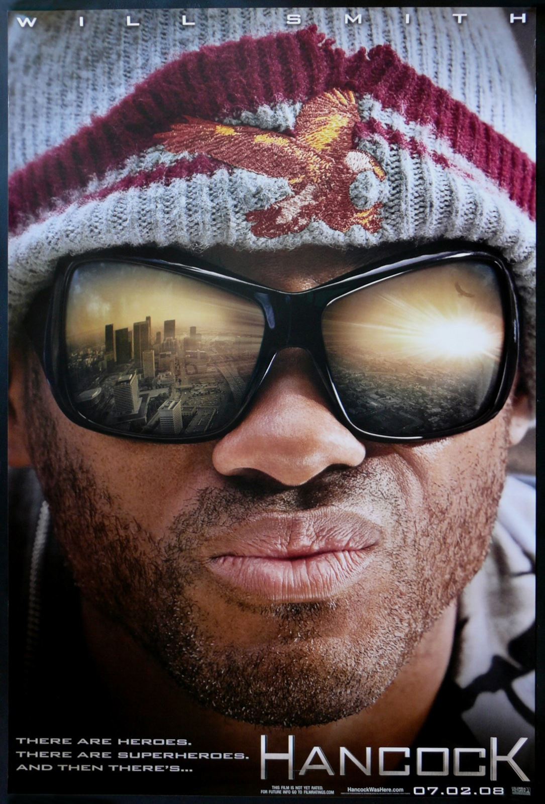 Original Hancock movie poster