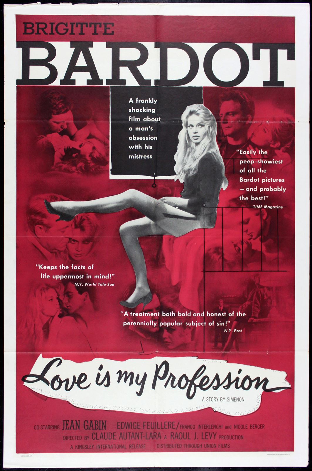 Original Love Is My Profession movie poster