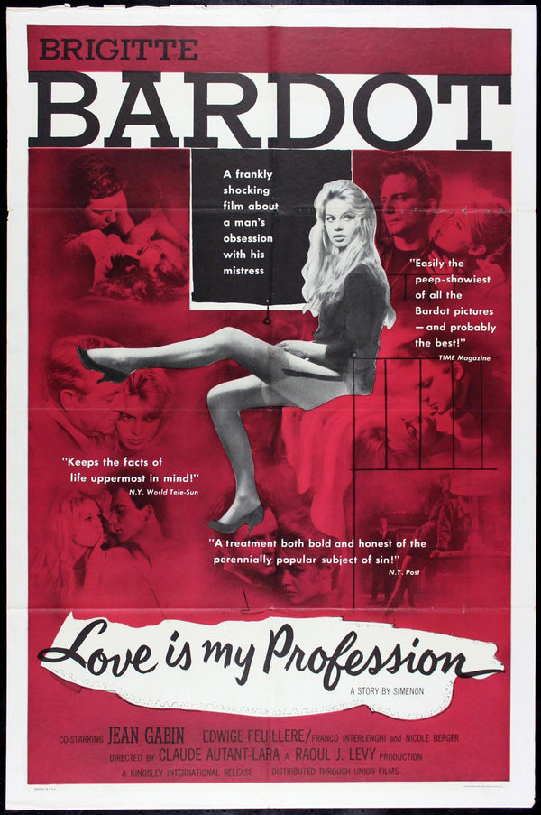 Original Love Is My Profession movie poster