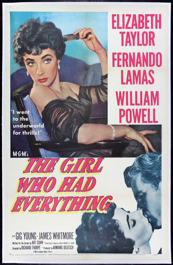 Original The Girl Who Had Everything movie poster